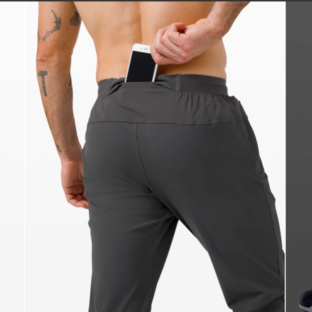 Lululemon mens Surge Hybrid Pant dark grey size S - Picture 2 of 8
